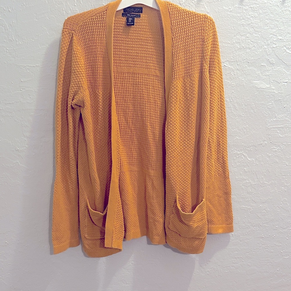 Rachel Zoe Mustard Knit Cardigan - Size M